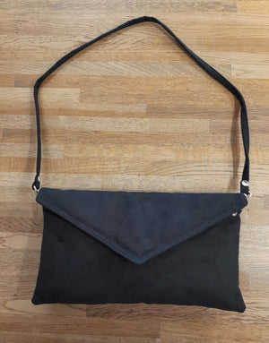 
                  
                    IAS Faux Suede Clutch Bag With Attachable Strap
                  
                
