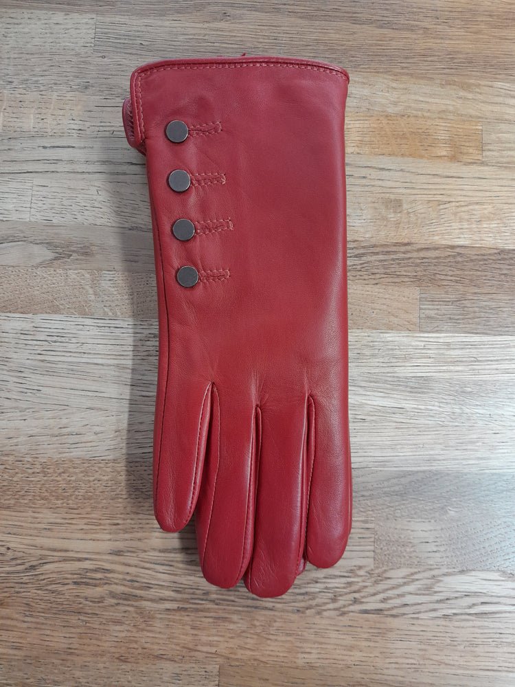 Ashwood Ladies Red Leather Gloves 109