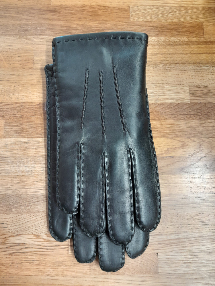 Ashwood Mens Black Leather Gloves 710