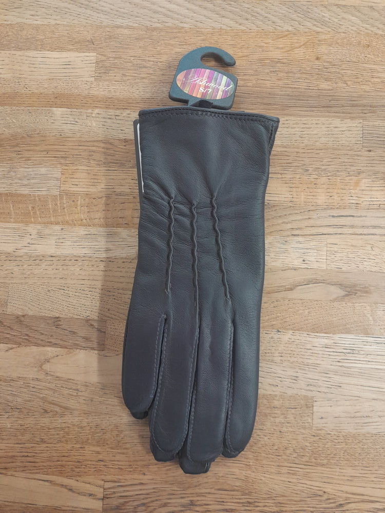 Ashwood Ladies Navy Leather Gloves 401