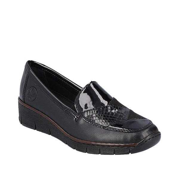 Patch Wedge Loafer