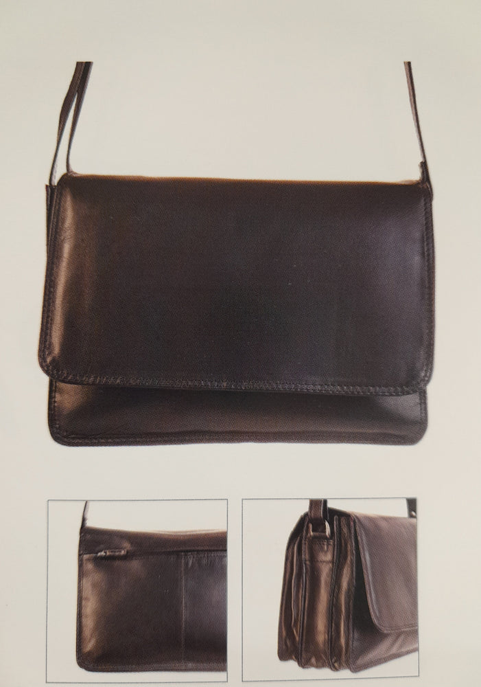 Nova Leather Handbag Navy 0768E