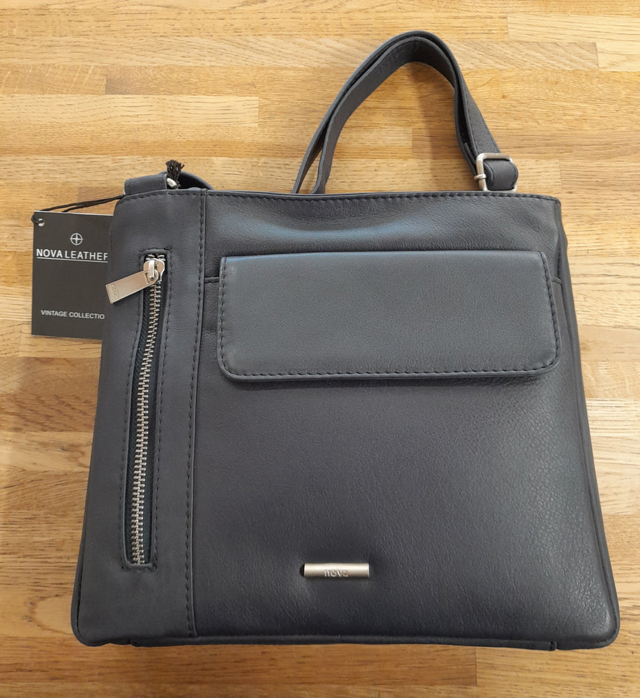 Nova Leather Handbag Navy 899S