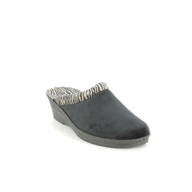 Rohde Black Mule Slipper